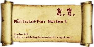 Mühlsteffen Norbert névjegykártya